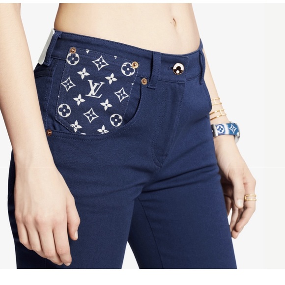 AUTH LOUIS VUITTON ESCALE JEANS - Picture 3 of 10